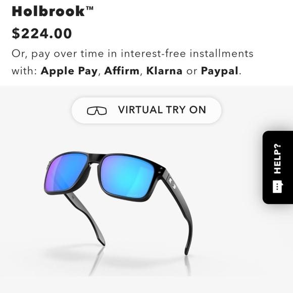 OAKLEY HOLBROOK Saphire Prizm Polarized Sunglasses - Picture 2 of 6